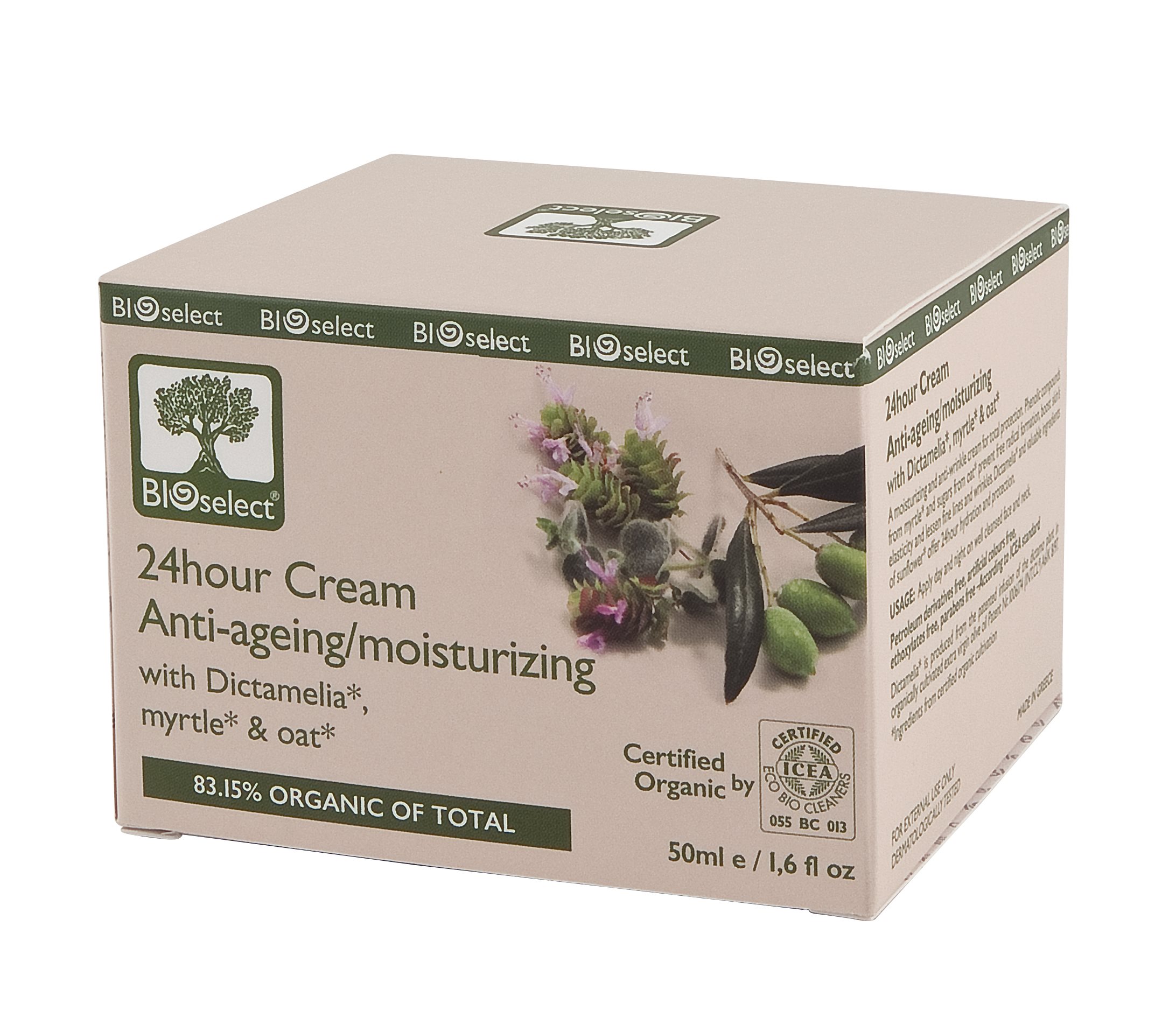Bioselect 24hour Cream Anti Ageing Moisturizing   50 Ml