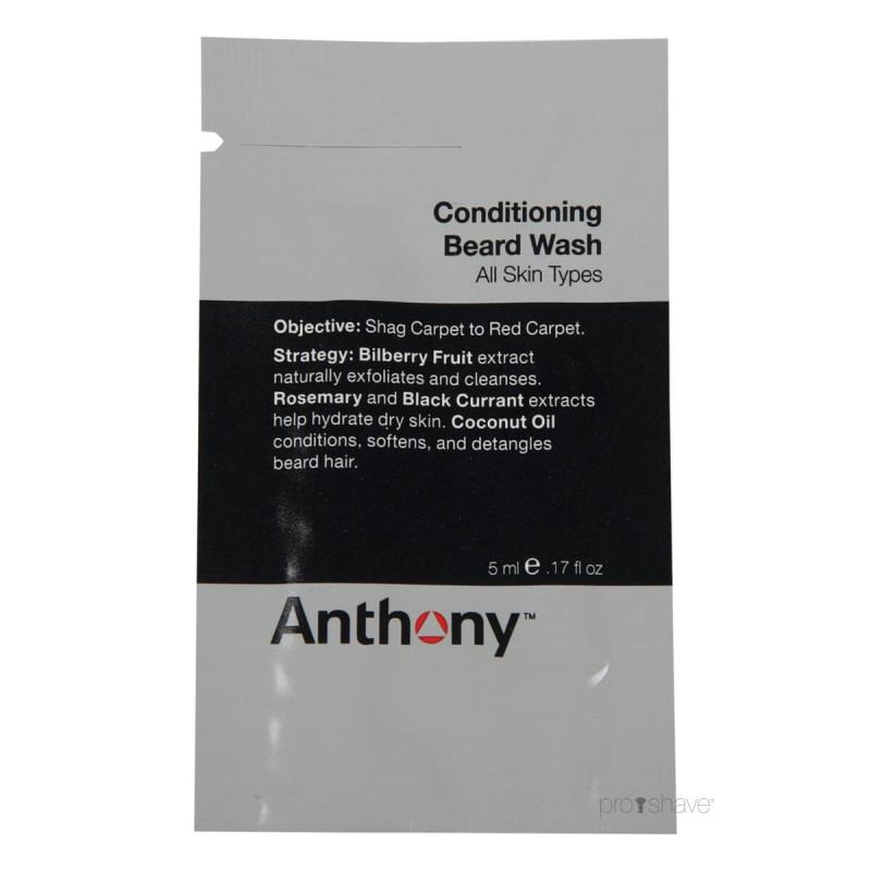 Anthony Logistics Skægshampoo Prøve 5 Ml - Pleje til Skæg