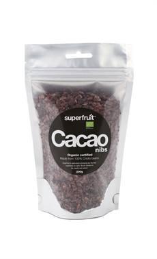 Økologiske Cacao Nibs fra Superfruit - 200 Gram