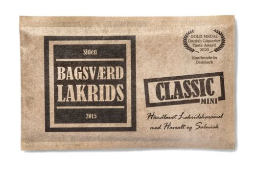 Bagsværd Lakrids Hel Plade Lakrids  Quot Classic Mini Quot  40g