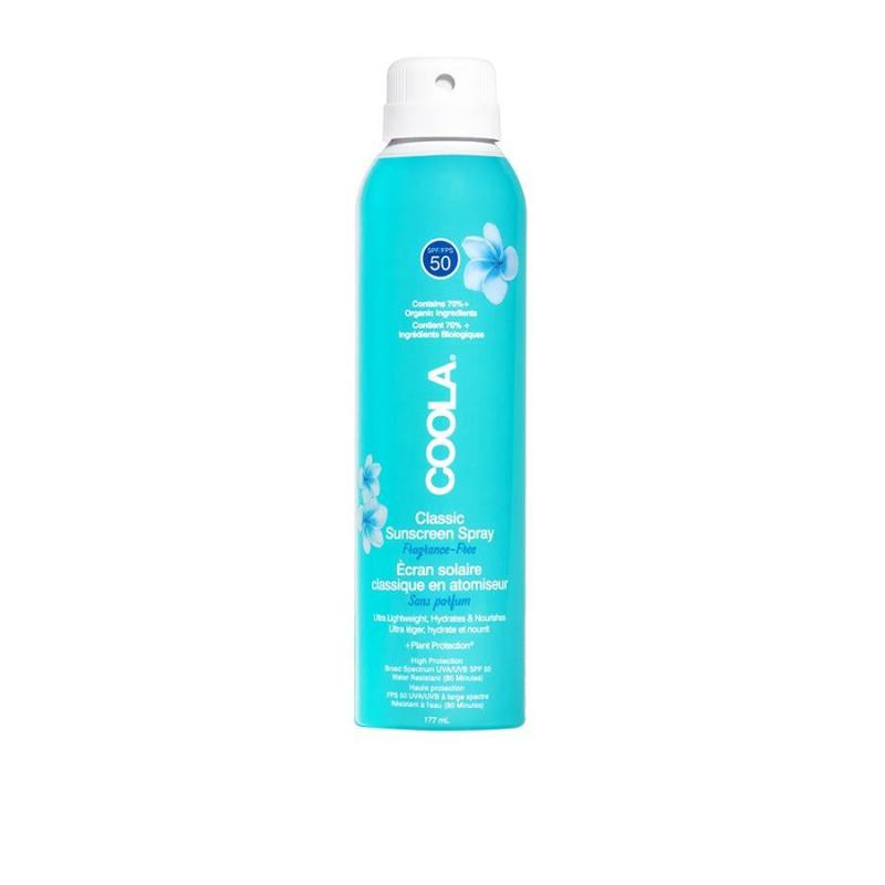 Coola Classic Body Spray Fragrance Free Spf 50  177 Ml   Hos Frisøren   Baronen