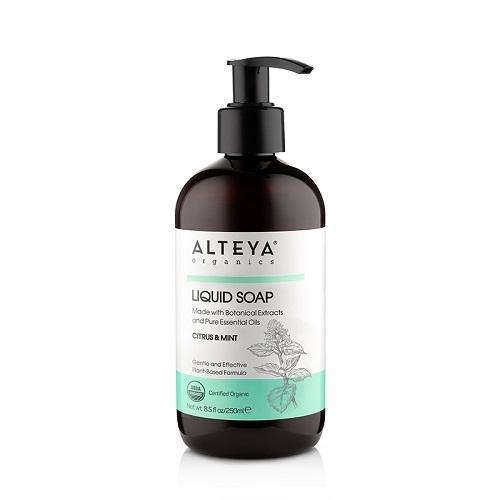 Alteya Organics   økologisk Flydende Sæbe   Citrus   Mint 250ml