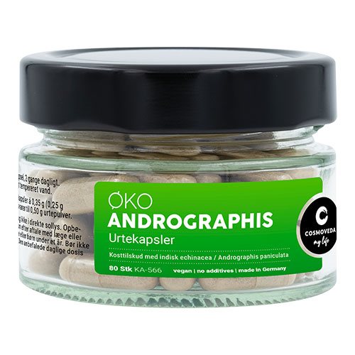 Cosmoveda Andrographis Økologisk Kosttilskud - 80 Kapsler