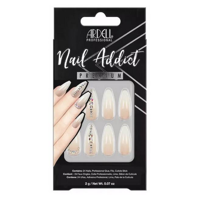 Ardell   Nail Addict Nude Light Crystals