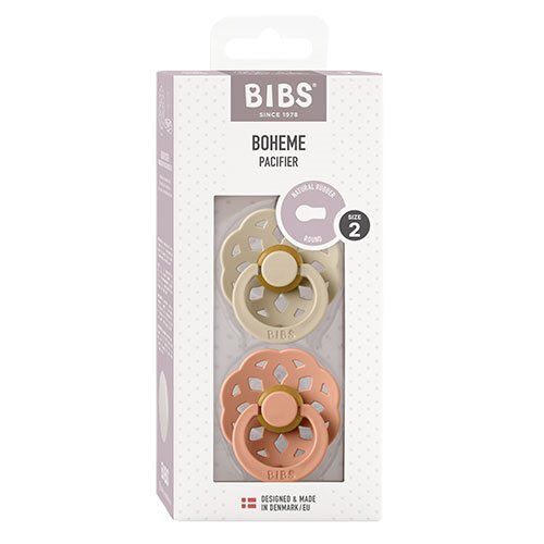 Bibs Boheme Latex Size 2 Vanilla Peach 2 Pack