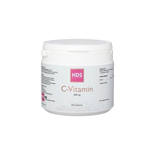 NDS C 200 Vitamin - 250 Tabletter til Immunforsvar