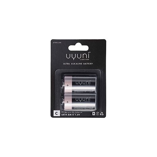 Uyuni C Batteri 1,5V 6700mAh - 2 Pakke til Hus og Have