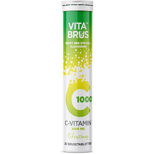 Vitabrus C Vitamin Brusetabletter   Citrussmag   20 Tab