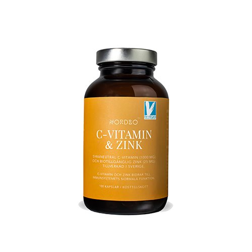 Nordbo C Vitamin Og Zink   100 Kap