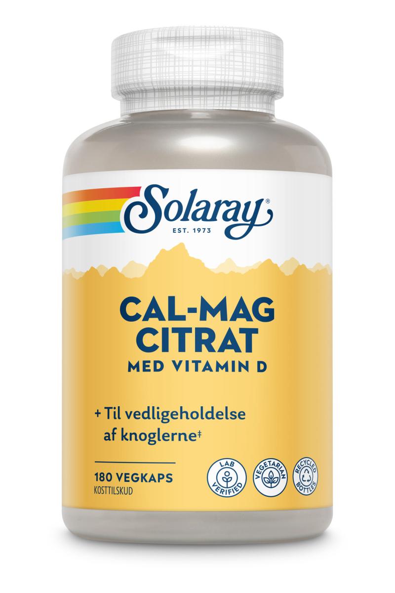 Calcium Magnesium Citrat Med D Vit    180 Kapsler