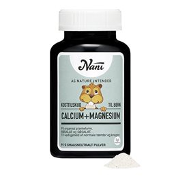 Nani Calcium Magnesium til Børn - Ren Mineralpulver 91 G