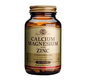 Solgar Calcium Magnesium Zink - 100 Tabletter til Sundhed