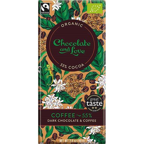 Chocolate And Love Chokolade Coffee 55  økologisk   80 G
