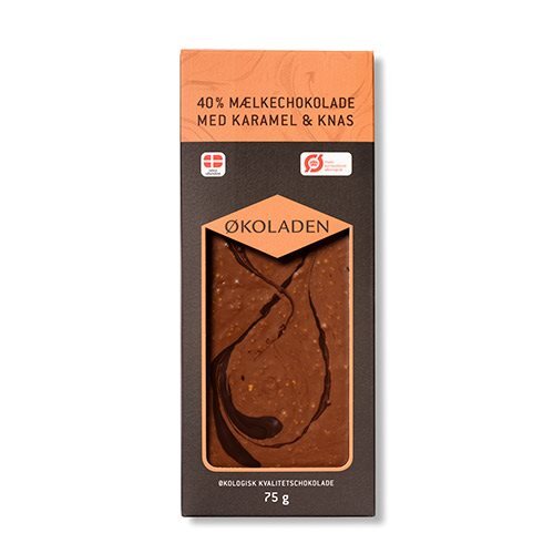 Økoladen Chokolade Mælk Karamel Knas 75g - Julegodter 2024