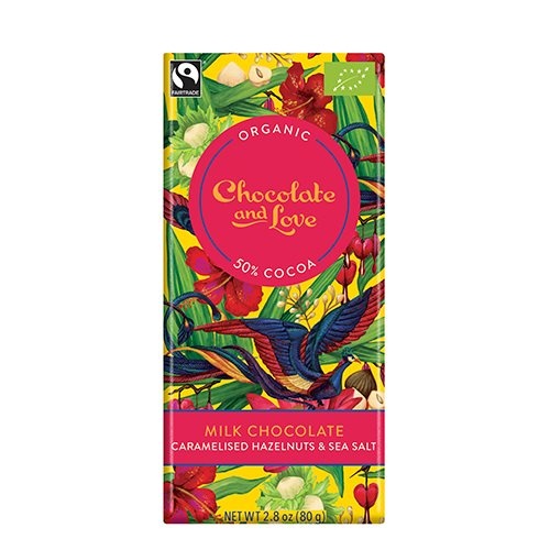 Chocolate And Love Chokolade Milk Hazelnut 50  80g