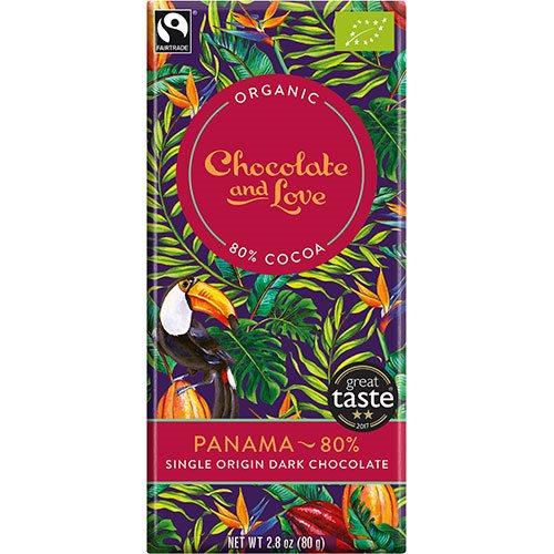 Chocolate And Love Chokolade Panama 80  økologisk   80 G
