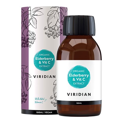 Økologisk Hyldebærsirup med Vitamin C - 100 ml