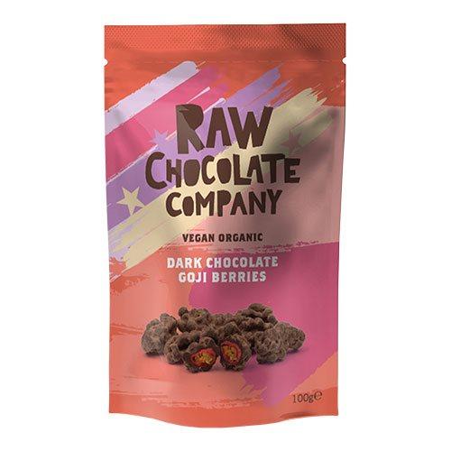 The Raw Chocolate Company Gojibær M  Rå Chokolade økologisk   100 G