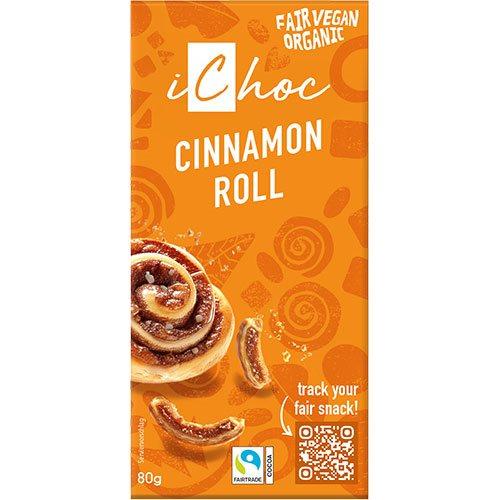 Økologisk Ichoc Kanelsnegl Chokolade 80 G - Smagsoplevelse
