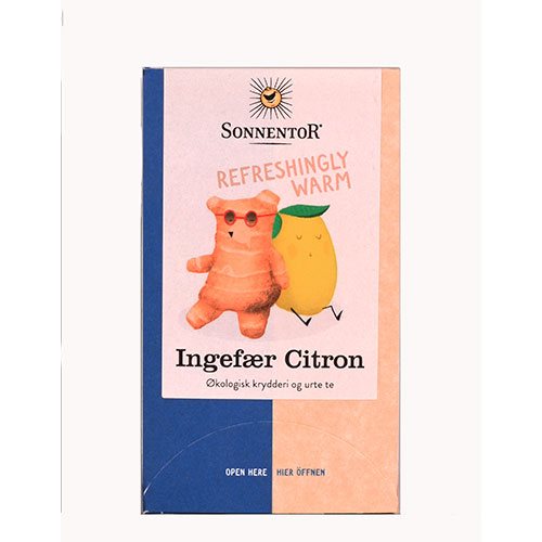 Ingefær Citron Te Økologisk fra Sonnentor - 18 Breve
