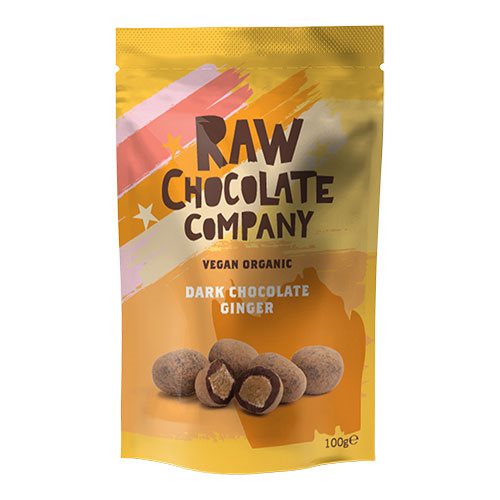 The Raw Chocolate Company Ingefær M  Rå Chokolade økologisk   100 G