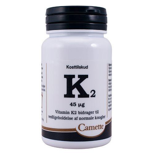 Camette K2 Vitamin 45 Mcg - 180 Tabletter til Sundhed