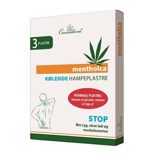 Cannaderm Kølende Hampeplastre 3 Stk 10x14 Cm Mentholca   1 Pk