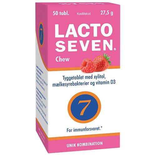 Lactoseven Tyggetabletter med Mælkesyrebakterier - 50 stk.