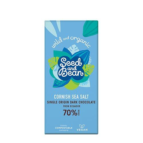 Økologisk Mørk Chokolade 70% med Havsalt - 75 g
