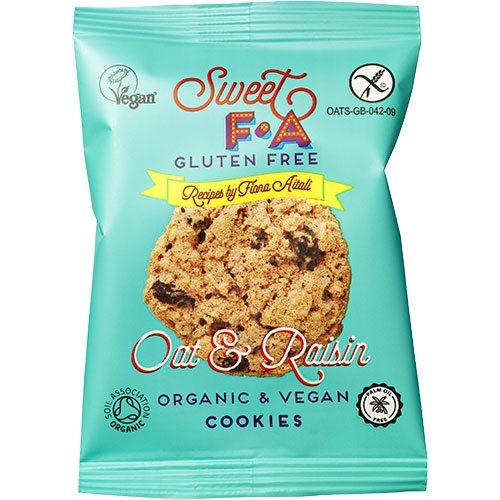 Økologiske havrecookies med rosiner - 2 pakke