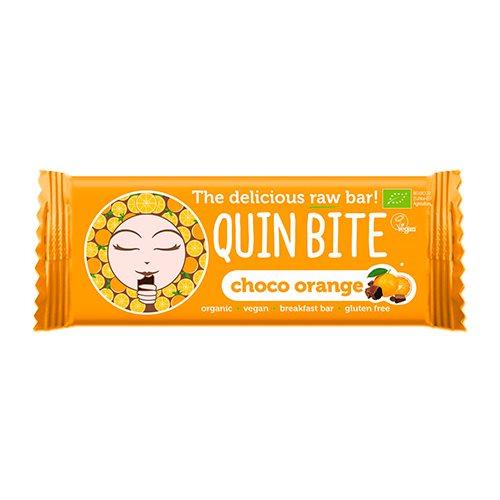 Økologisk Quin Bite Choco Orange Bar - 30 G Snacks