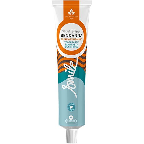 Ben & Anna Tandpasta Kanel Appelsin med Fluor - 75 ml