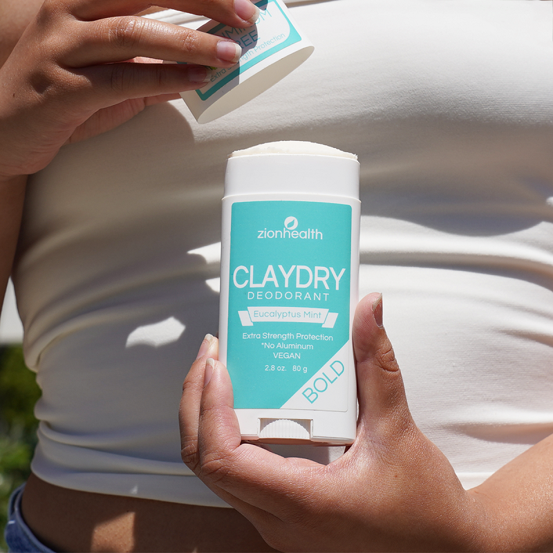 Zionhealth   Bio Claydry Deodorant   Eucalyptus Mint