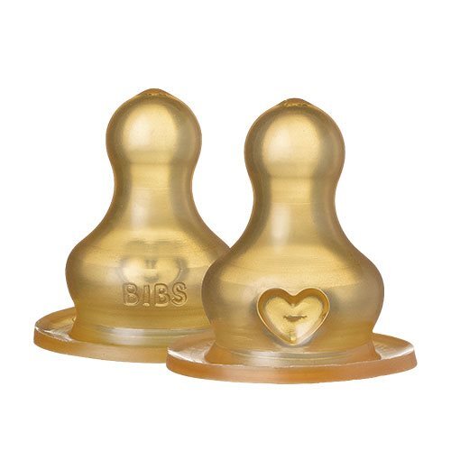 Bibs Bottle Nipple Latex Slow Flow 2 Pack   1 Pk