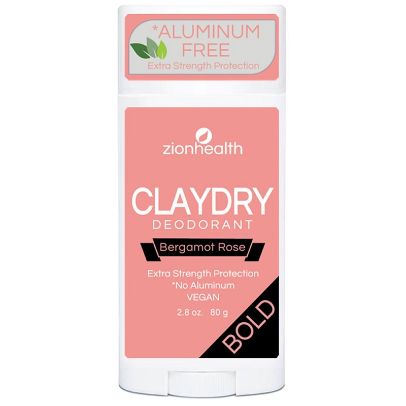 Zionhealth   Bio Claydry Deodorant   Bergamot Rose 80g