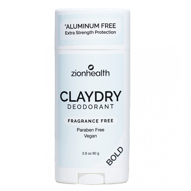 Zionhealth   Bio Claydry Deodorant   Fragrance Free 80g