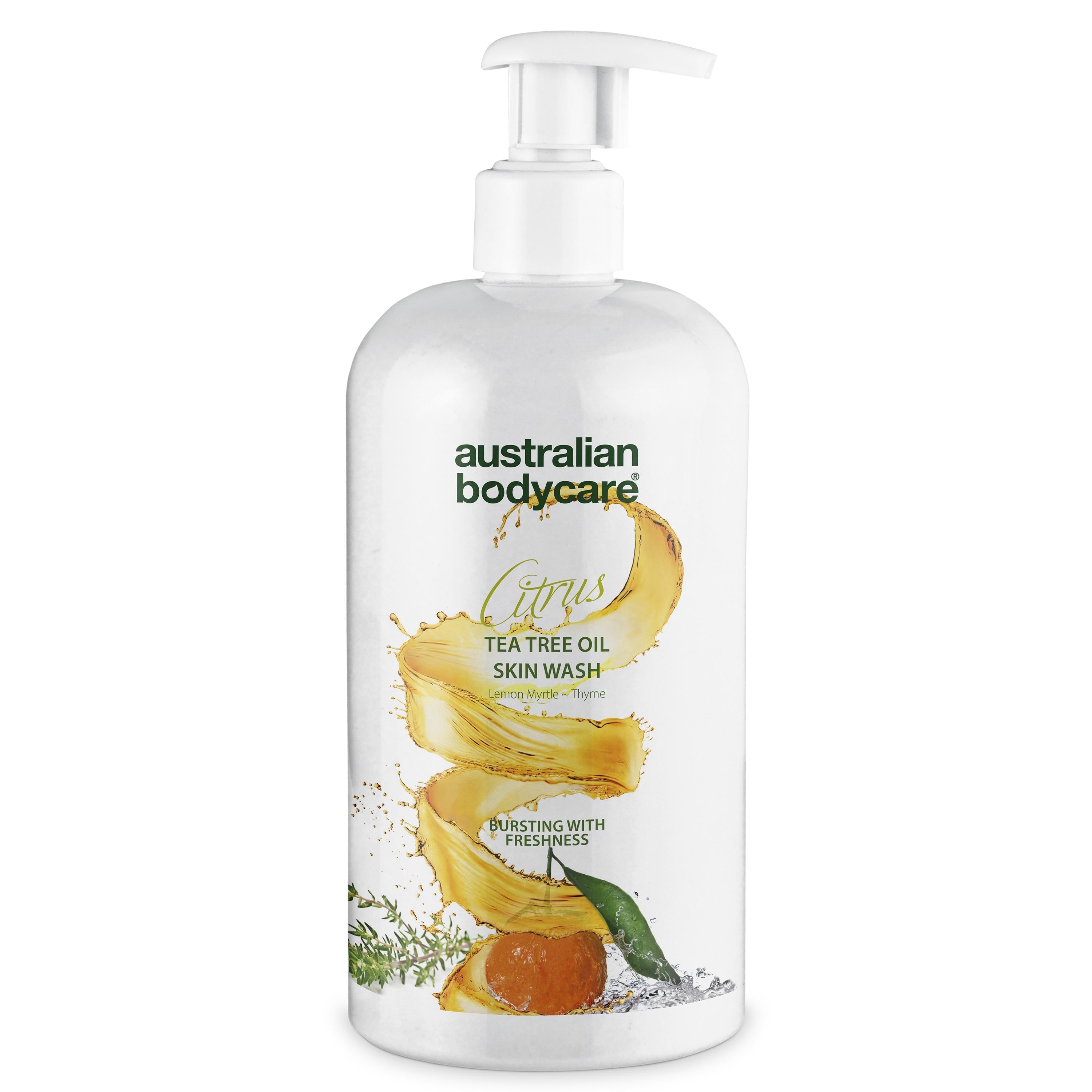 Professionel Citrus Skin Wash ?  Professionel Body Wash Med Tea Tree Oil Og Citrus Til Daglig Brug   500 Ml