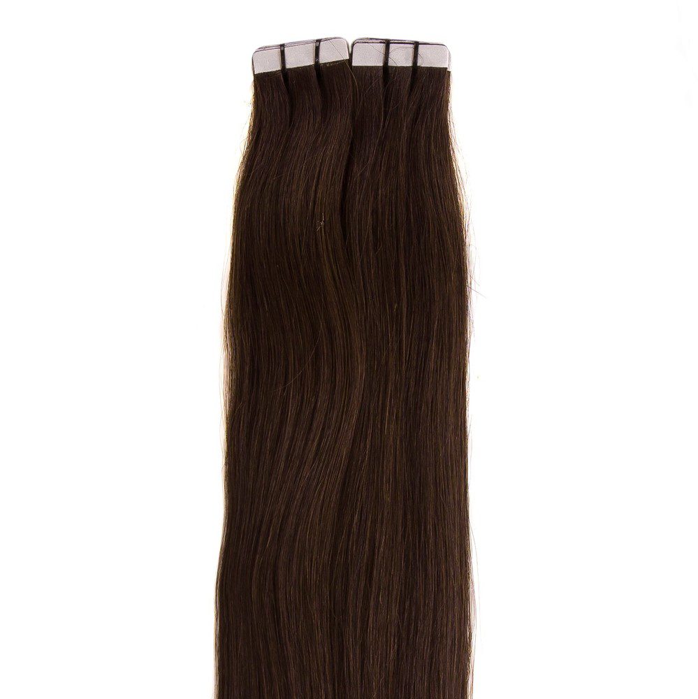 Tape Extensions   Kaffebrun  1c