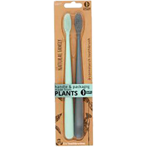 The Natural Family Co  Tandbørste Bio 2 Pk