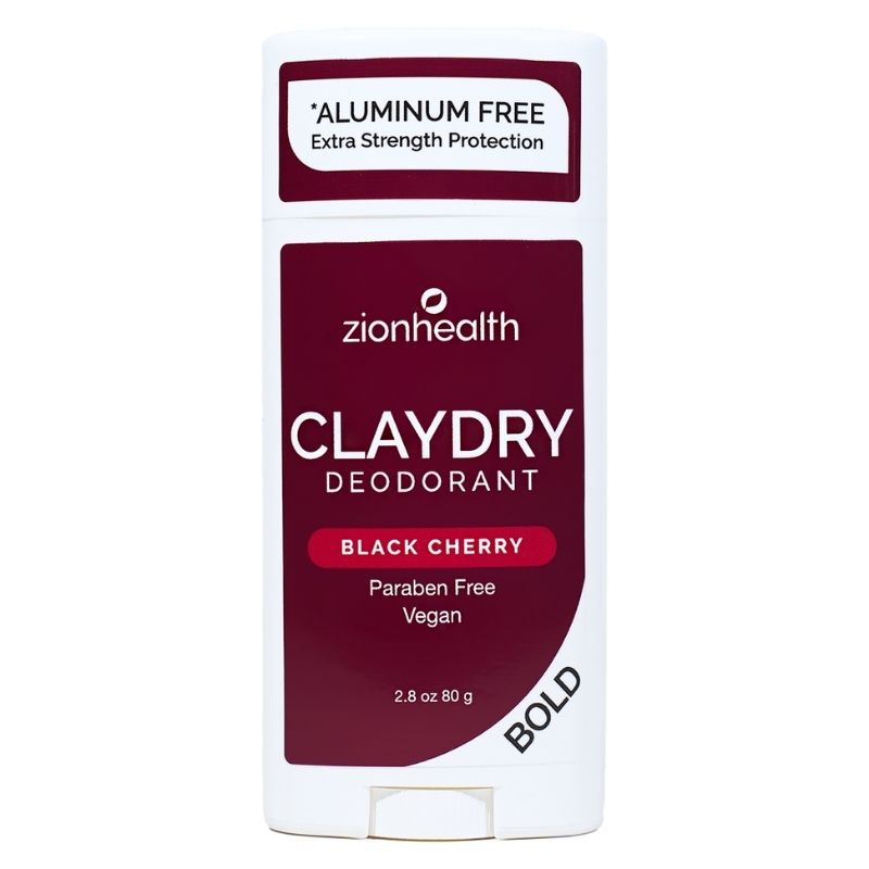 Zionhealth   Bio Claydry Deodorant   Black Cherry